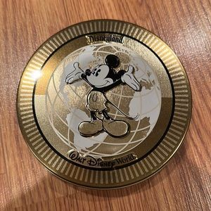 Walt Disney Millennium 2000 Round Tin Container Mickey Mouse Vintage